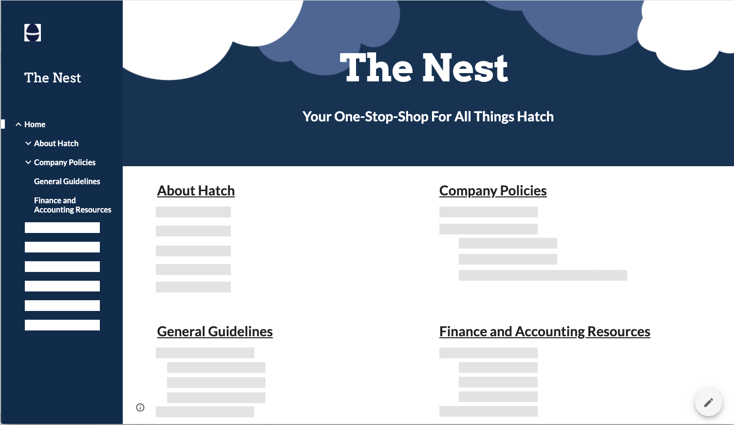 The Nest - Hatch's Internal Company Wiki